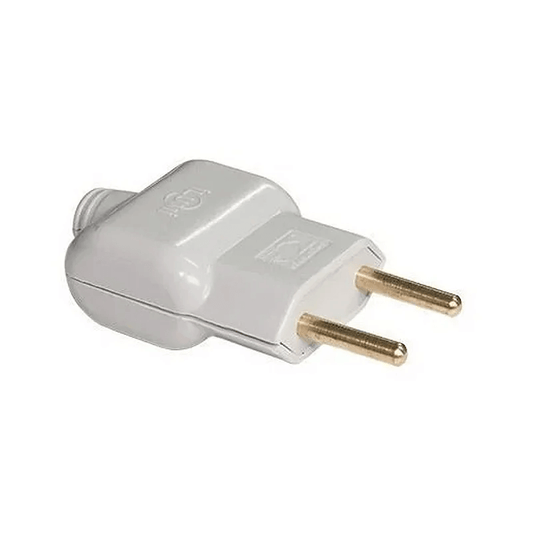 PLUG MACHO 2P 20a BRANCO – ILUMI