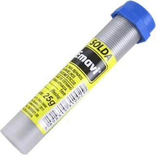 SOLDA ESTANHO 25g 63/73 1mm  – EMAVI