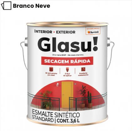 TINTA ESMALTE SINTÉTICO BRILHANTE 3,6L – GLASU