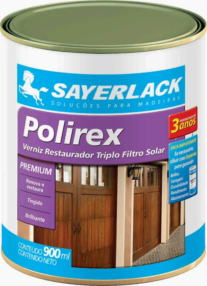 VERNIZ BRILHANTE POLIREX RESTAURADOR 900ml – SAYERLACK